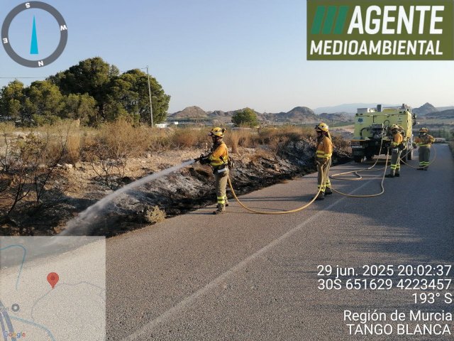 Apagan conato de incendio forestal en Ulea